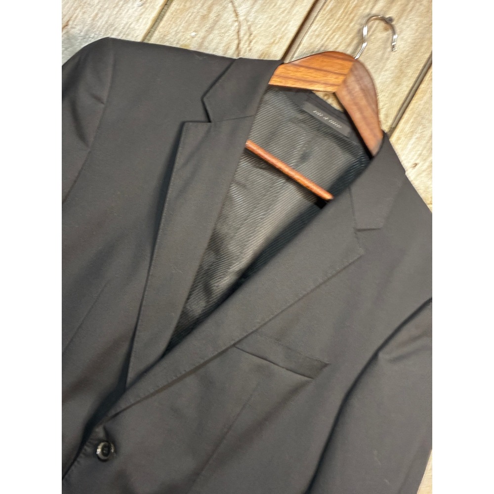 Hugo Boss The Jam75 Sharp3 Blazer Black Guabello Super 120s Wool 40R Suit Jacket